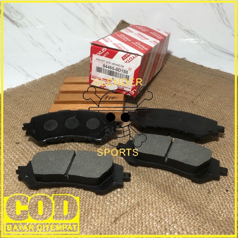 KAMPAS REM DEPAN ALL NEW VIOS - BRAKE PAD ALL NEW YARIS - KAMPAS REM DEPAN ALL NEW VIOS 04465-0D150