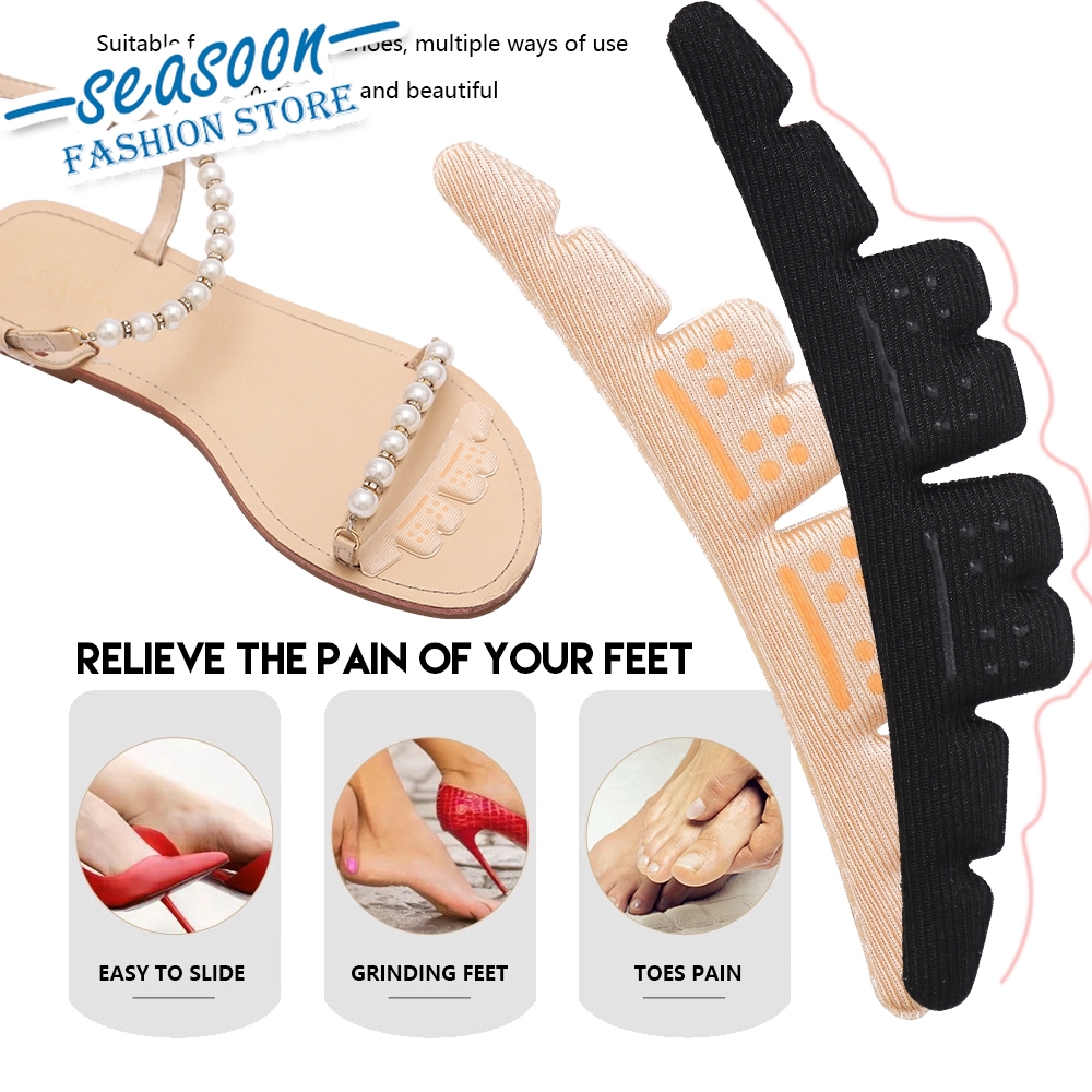 1 Pasang Pad Sisipan Sepatu Hak Tinggi Wanita Bahan Silicone Gel Nyaman Anti Slip Anti Licin