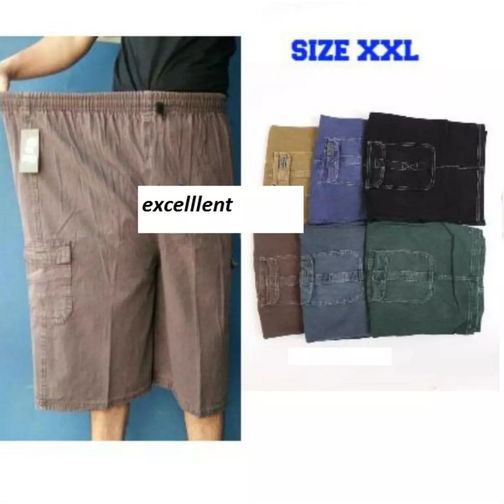 celana pendek kargo levis celana kargo polos jumbo celana bersantai dan harian pria