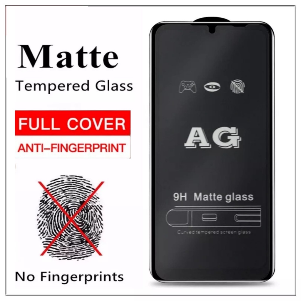 AG MATTE TEMPERED GLASS REALME 5 PRO ANTI MINYAK
