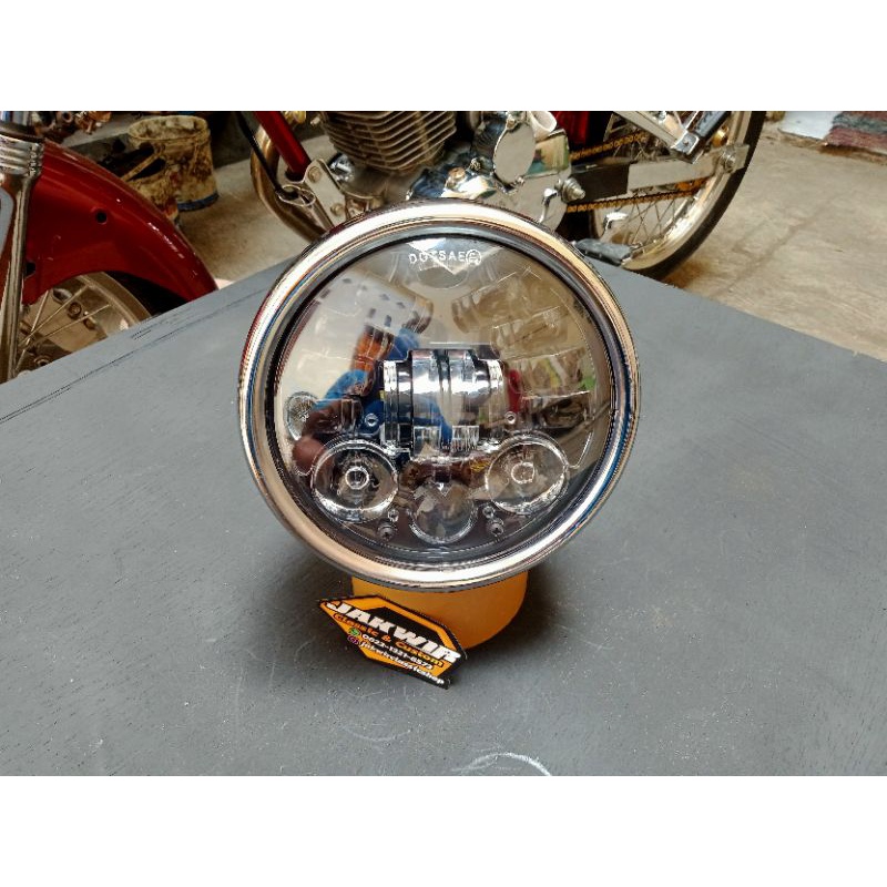 lampu Daymaker set batok CB 125 paket daymaker 5.7 inch