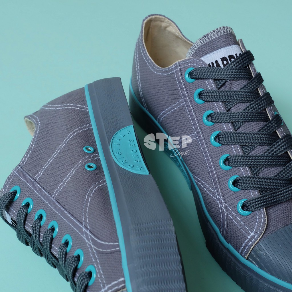 Sepatu Warrior Classic LC Grey Tosca - Warrior Low Abu-Abu Tosca