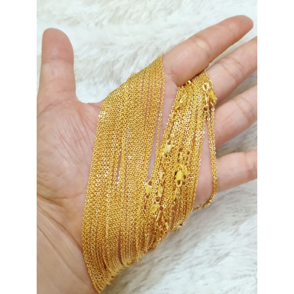 KALUNG ANAK NORI UKIR PERAK 925 LAPIS EMAS 24K