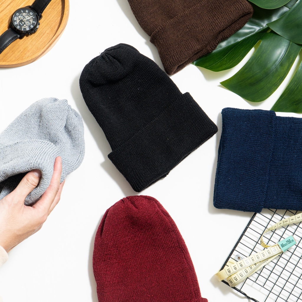 Kupluk Polos Pria | Kupluk Rajut | Aksesoris Pria | Kupluk Beanies