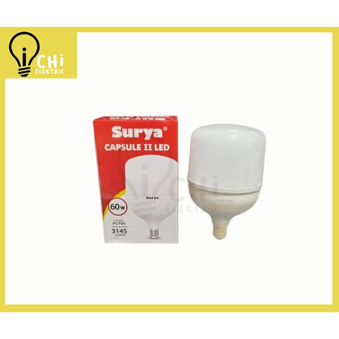 Lampu Bohlam Surya Capsule LED 60w 60 watt