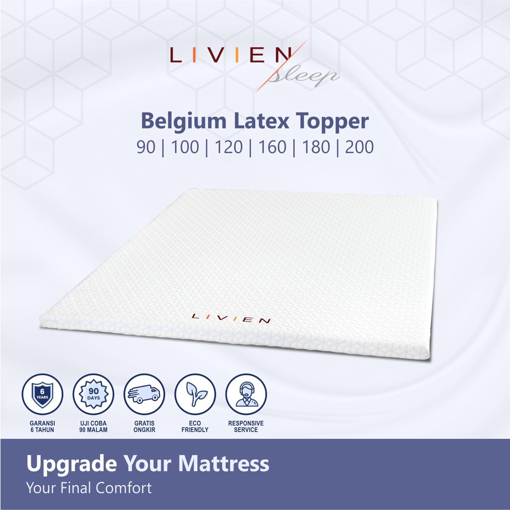 Livien Sleep Topper Kasur Belgium Latex Premium