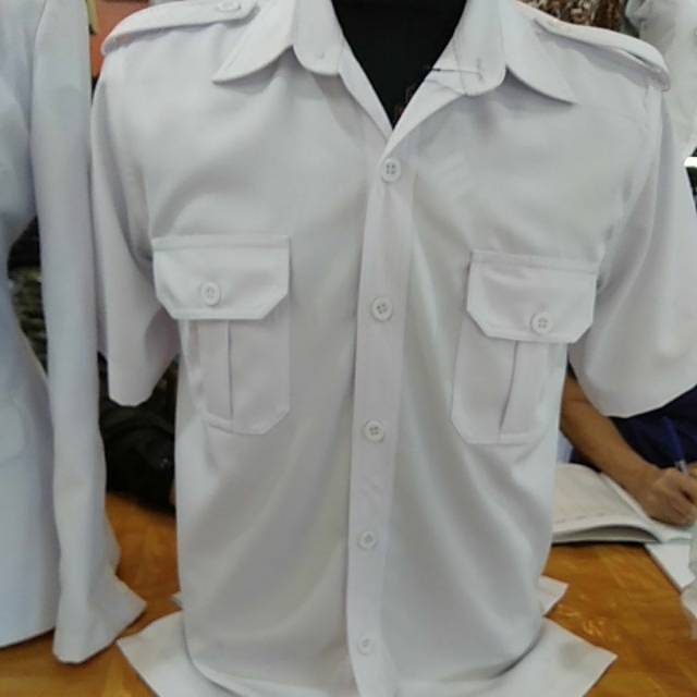 PDH PRIA DEWASA TANGAN PENDEK PUTIH