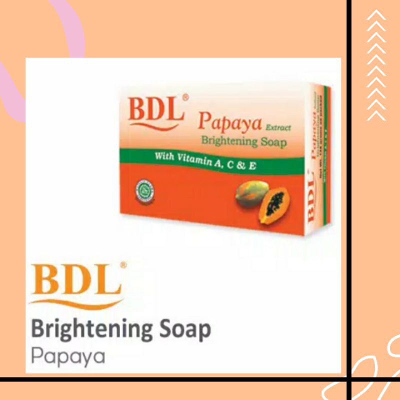 SABUN BDL PAPAYA BRIGHTENING SOAP 60 GR