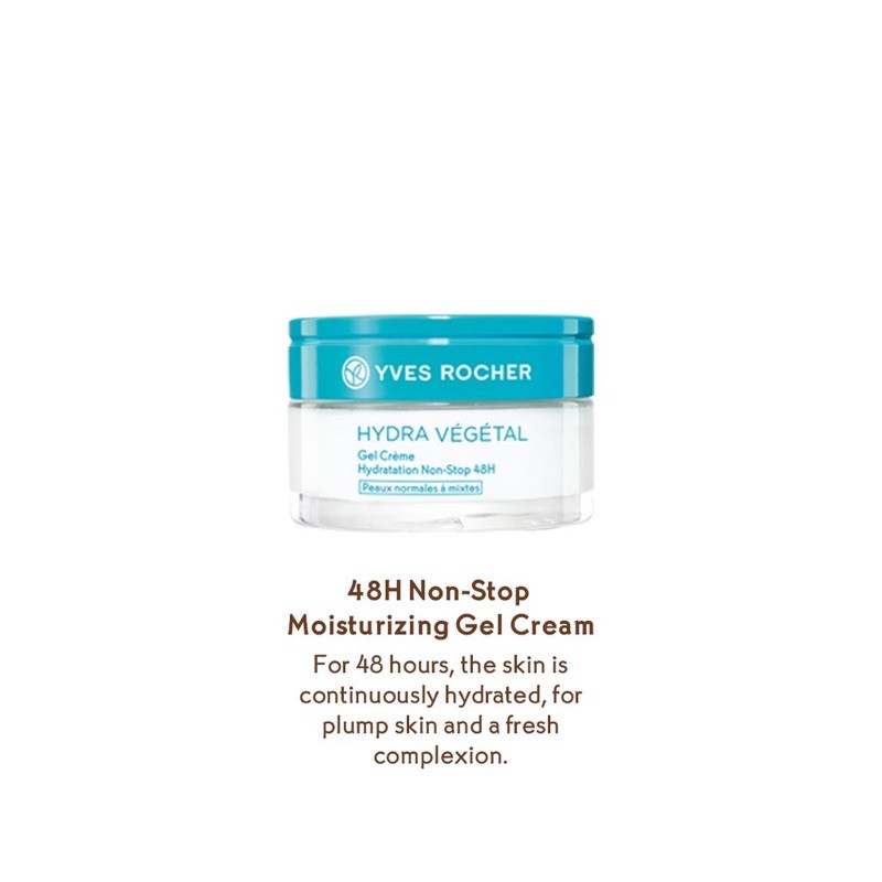Yves Rocher 48 H Non Stop Moisturizing Gel Cream 50ml