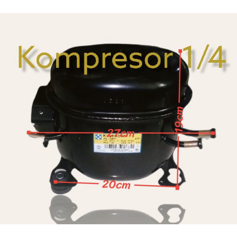 kompresor kulkas 2 pintu freezer 1/4pk kultron
