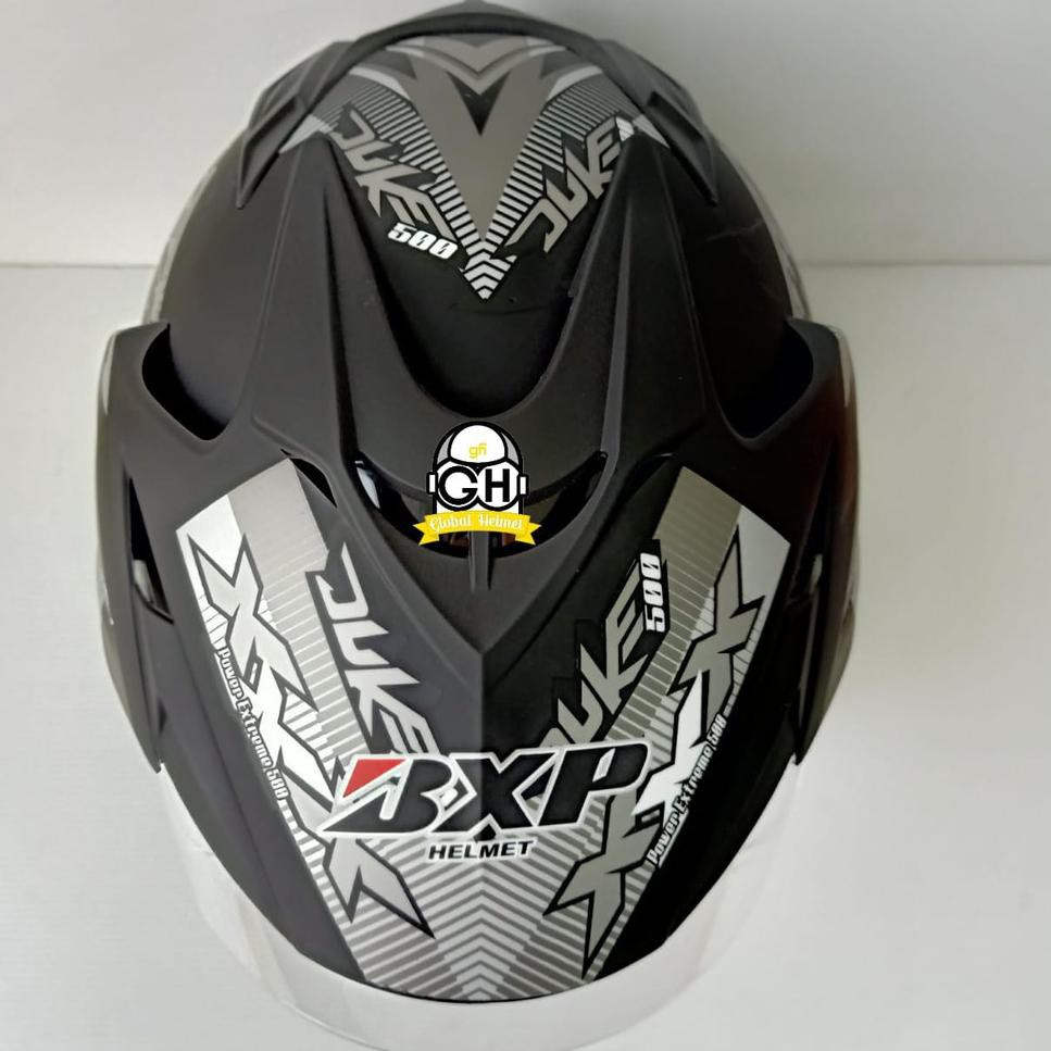 Helm Motor SNI BXP Original 2 kaca (Double visor) Duke Hitam Doff Setara helmet INK KYT GM Bogo 