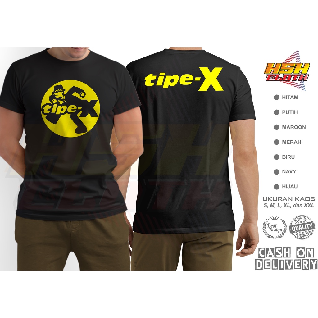 Baju Kaos Distro Tipe X Band Ska Musik Bisa Custom - HSHCloth