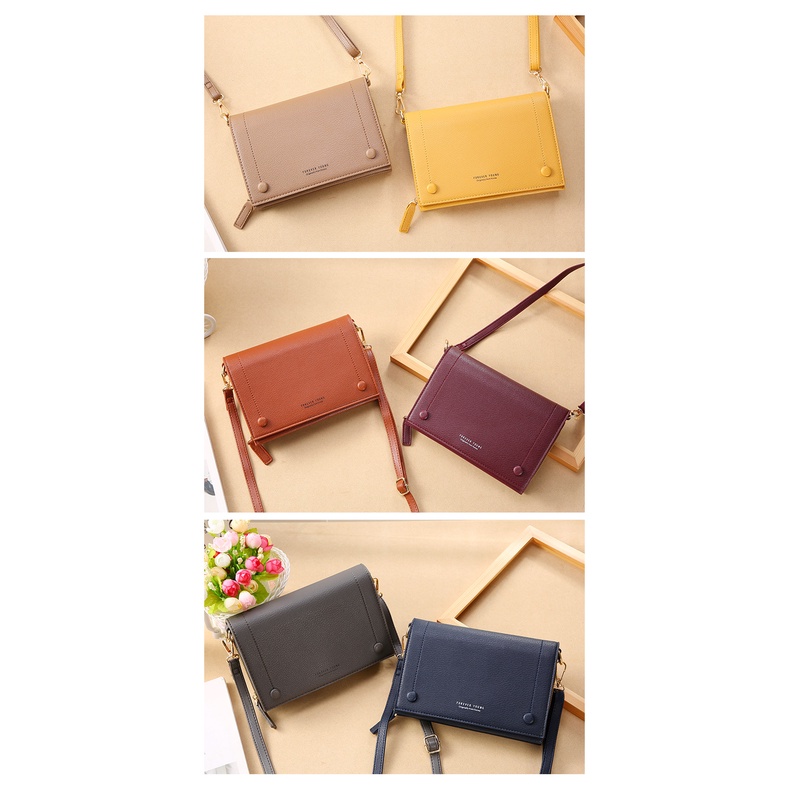 KhatinStore Tas Selempang Wanita Terbaru Import Dompet HP Remaja Cantik FOREVER YOUNG 4 IN 1 - 353