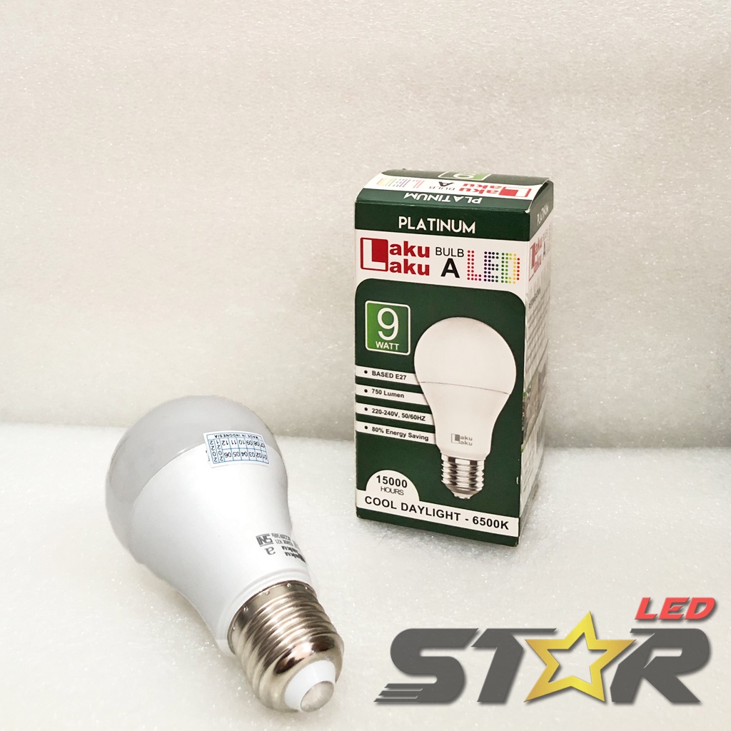 LAKU LAKU PLATINUM Bulb A LED 5 WATT 7 WATT 9 WATT LAMPU MURAH HEMAT ENERGI IRIT AWET TAHAN LAMA STAR LED