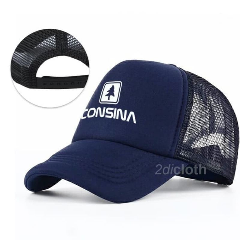 Topi Trucker jala conSiNa kwalitas premium- SURABAYA CUSTOM