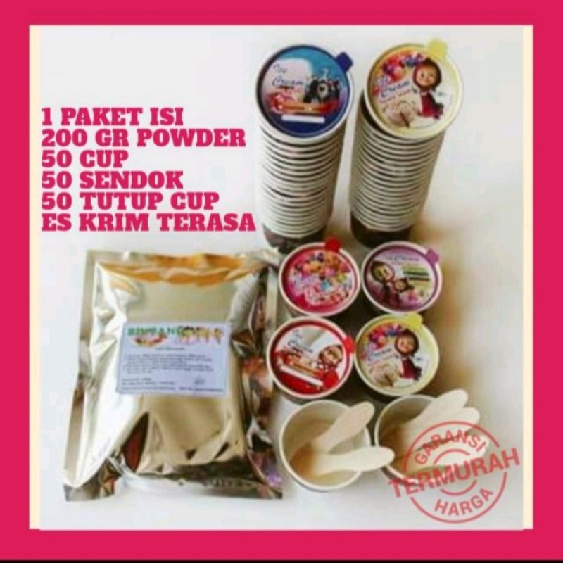 

Paket Es cream bubuk
