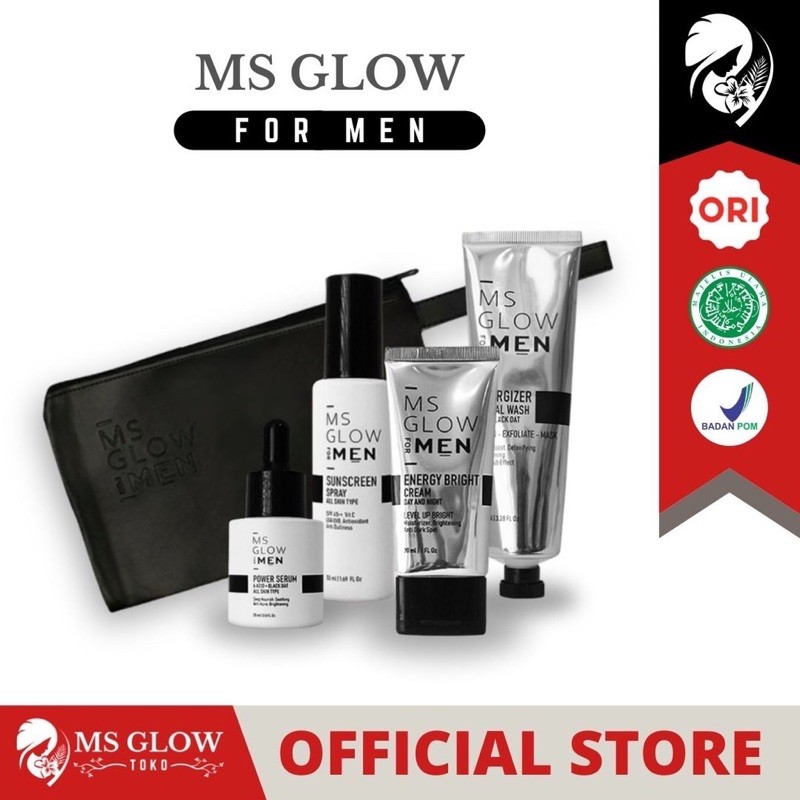 PAKET MEN MS GLOW LENGKAP pria keren