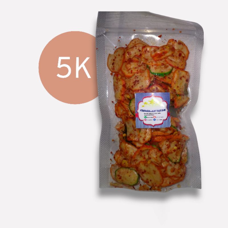 

Seblak kering/krupuk jablay pedas jeruk nipis