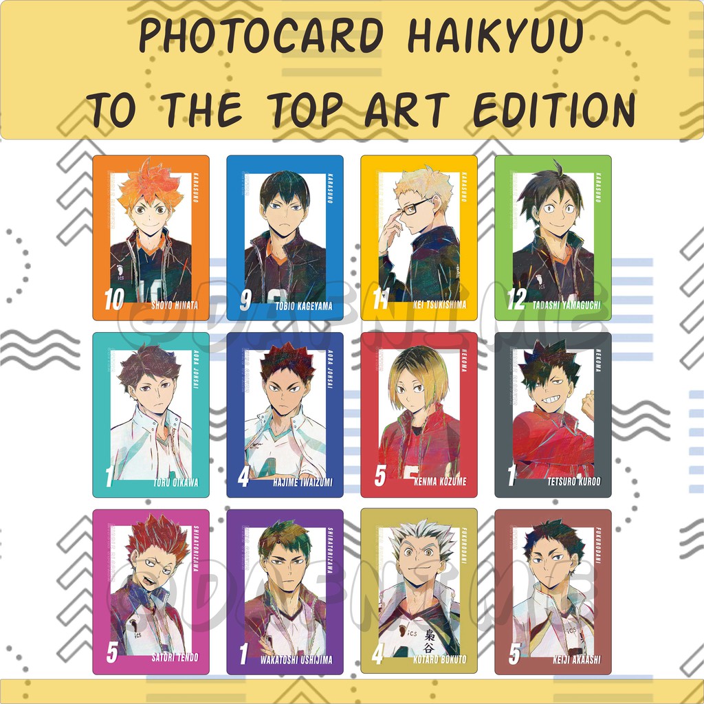 HAIKYUU TO THE TOP ART EDITION PHOTOCARD ANIME