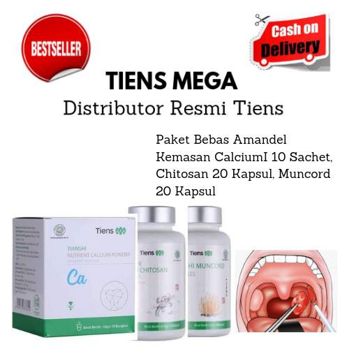 Tiens Solusi Bebas Amandel + Kartu Member Tiens Mega