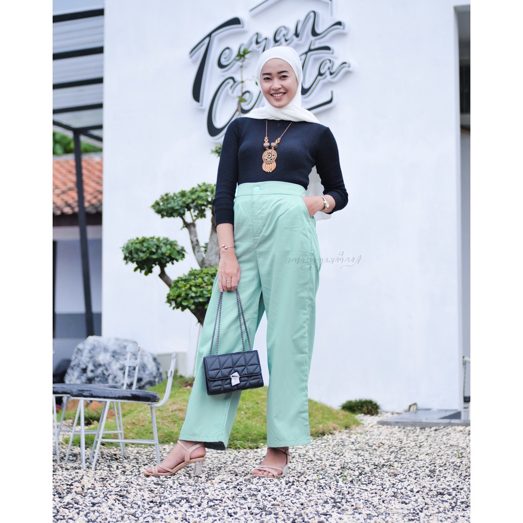 Kanjengayu - Celana Kulot Cullote Highwaist Loose Pants Original Seri B