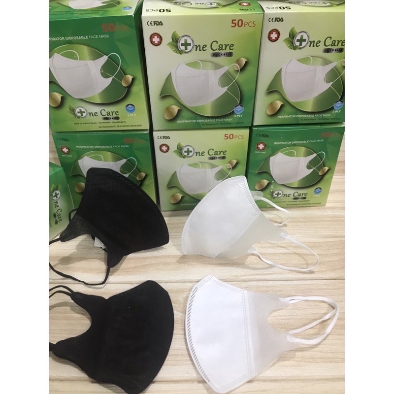 masker duckbill masker medis  satuan / harga per pcs ya high quality hitam putih