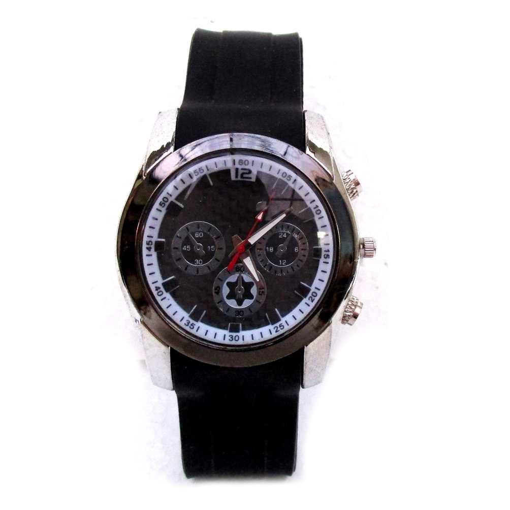 Jam Impor Pria Rubber Analog
