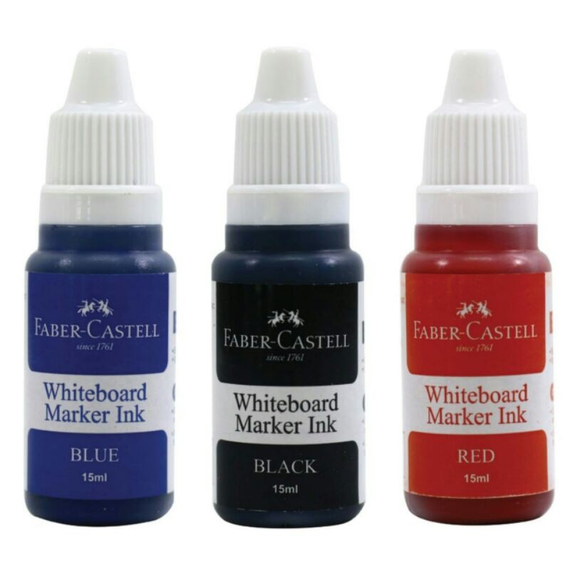 

Faber-Castell Whiteboard Marker RefillInk 15ML Bottle - Red / Black / Blue