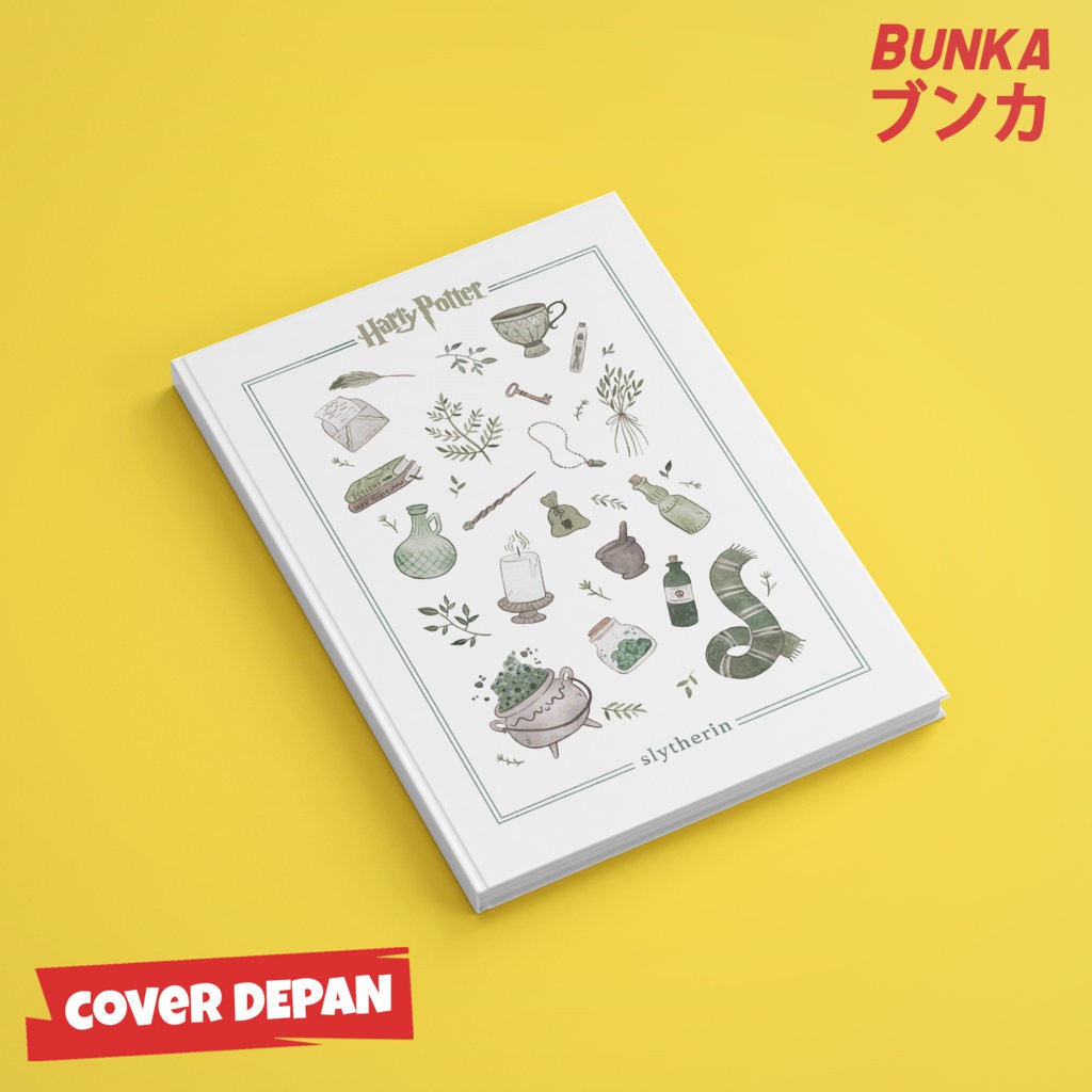 

Notebook Harry Potter Slytherin Doodle Hardcover A5 Buku Tulis Catatan Note Agenda Planner Jurnal
