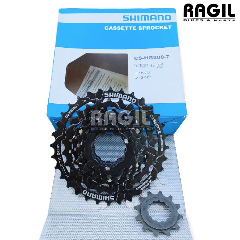 SPROCKET SPROKET SHIMANO TOURNEY HG200 HG 200 7 8 SPEED SLUP CASSETTE 12T 32T 11 32 T