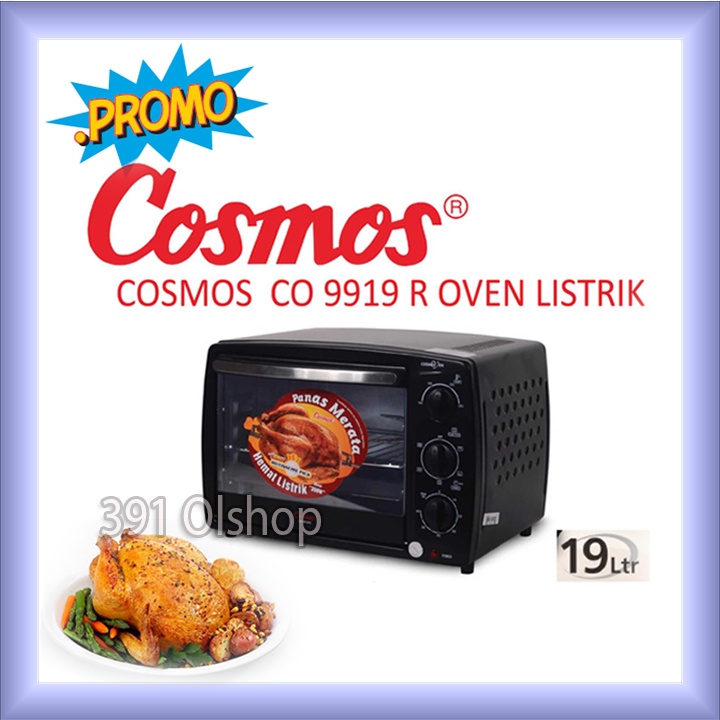 Oven Cosmos 19 liter CO-9919 RCG Hemat Listrik Oven Kue