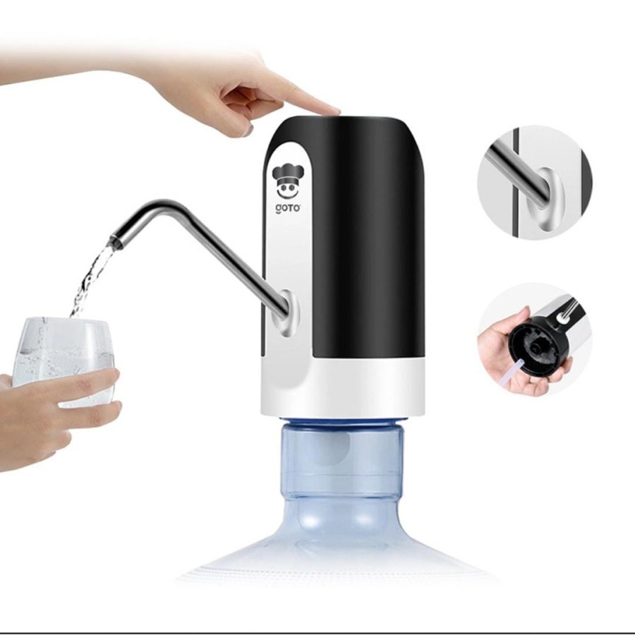 Goto Hydro White Pompa Galon Elektrik Dispenser Air Minum Gallon-1