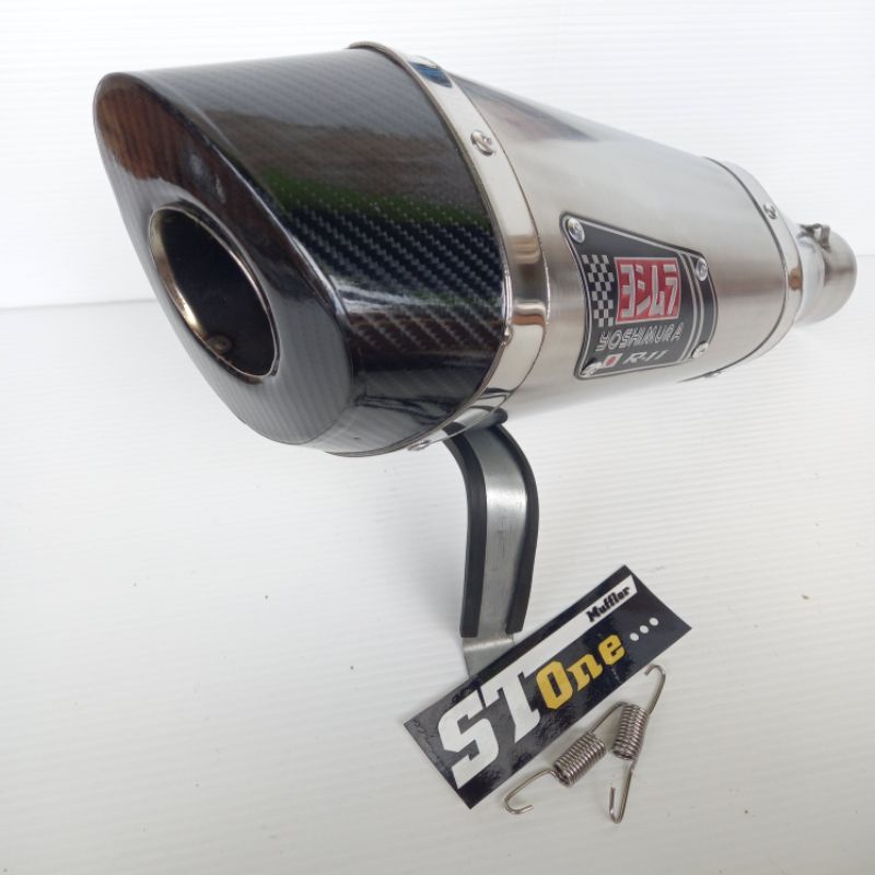 silincer knalpot racing yoshimura titan carbon lubang satu