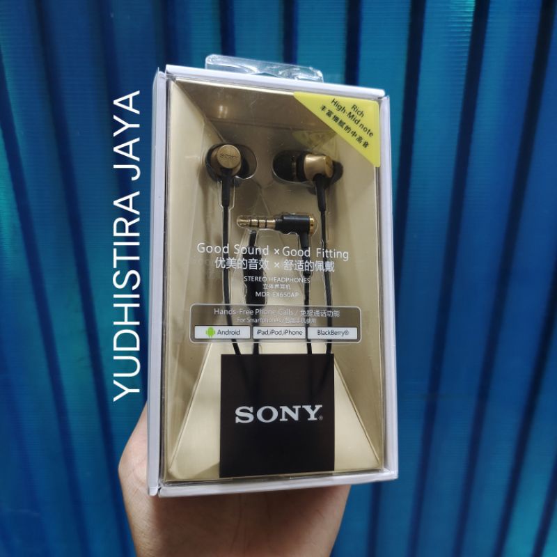 Sony MDR EX650AP In Earphone Xtra Bass Original