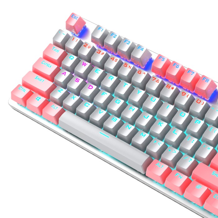 Keyboard Gaming Mechanical Altec Lansing ALGK-8404 RGB - WhitePink