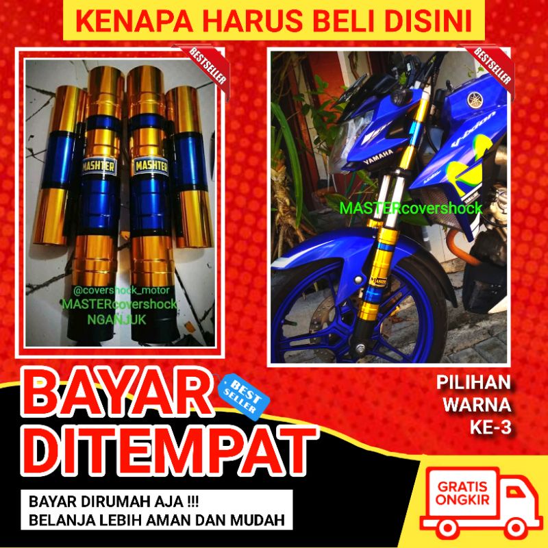 Master Cover Shock Sok Depan Vixion Cb150r Verza Satria Fu Sonic R Nva Nvl Facelift Fi Old New