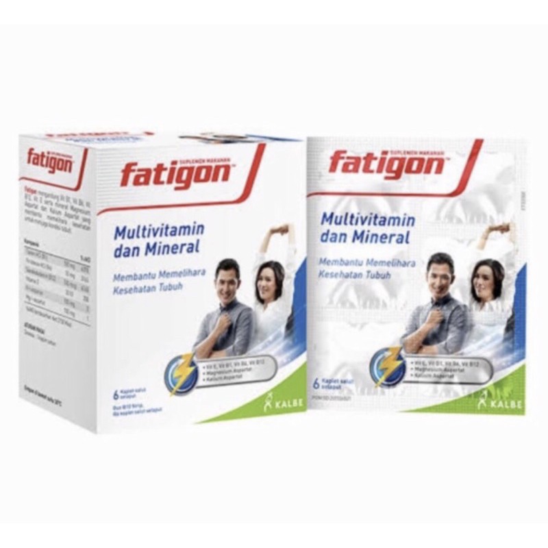 Fatigon strip 6 tablet | Fatigon spirit strip 6 tablet ( menjaga stamina tubuh )