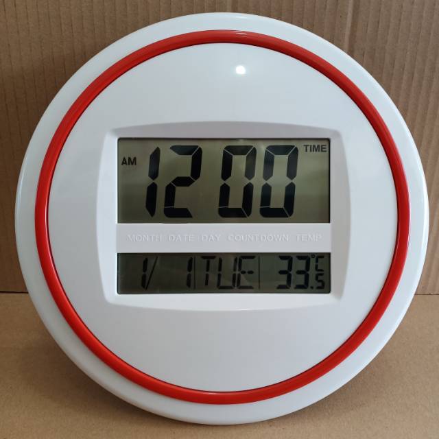Jam Dinding Alarm wall clock Digital jam dinding esa Digital