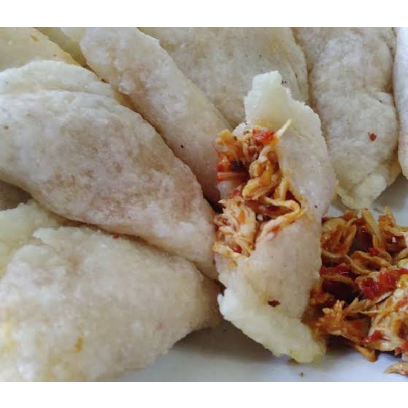 

Cireng isi ayam mercon isi 10