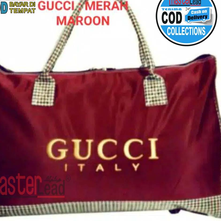 LEBARAN JUMBO Tas Pakaian MEDIUM / Tas Baju / tas mudik tas jinjing jumbo besar Tas Travel Gucci