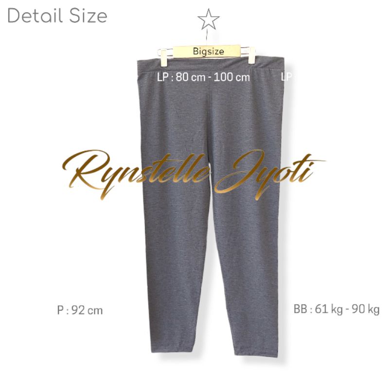 Legging Panjang kaos soft rayon BIG SIZE