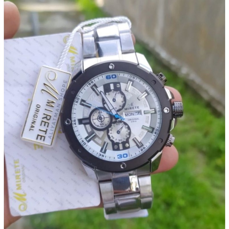 JAM MIRETE ORIGINAL JAM PRIA ANALOG TAHAN AIR_JAMNTANGAN COWOK TERLARIS JAM TANGAN COWOK WATER RESISITANTA FREE BATRAI CADANGAN_JAM TANGAN BESI WATER RESISITANT_JAM TANGAN IMPORT PRIA_JAM TANGAN TERBARU JAM TANGAN PRIA WARMA HITAM MIRETE