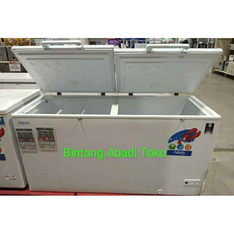 Freezer Box Aqua AQF-550R/ 550 Liter Rseries Sidoarjo freeOngkir