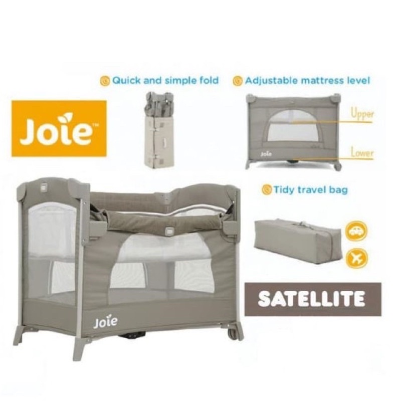 Box Bayi Joie Meet Kubbie Sleep Travel Cot Baby Box / Tempat Tidur Bayi bisa Lipat ada Tas Traveling