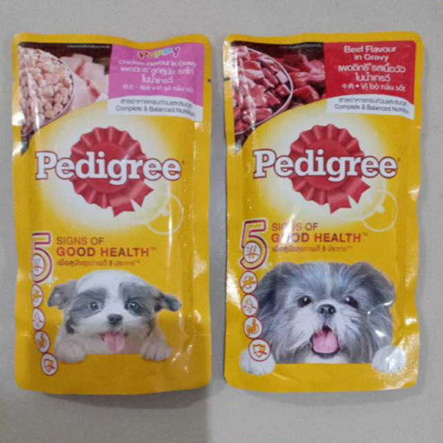 PEDIGREE POUCH 130GR ALL VARIAN / dog food / PEDIGRE POUCH 130GR / PEDIGREE POUCH PUPPY 130GR