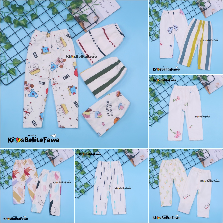 [IMPORT] Legging Nara uk 3-5 Tahun / Leging Motif Anak Perempuan Premium Tebal Celana Ketat Panjang