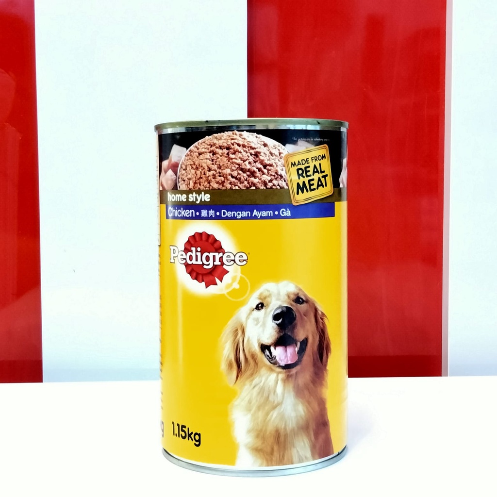 Pedigree kaleng CHICKEN 1.15kg makanan basah anjing DOGFOOD