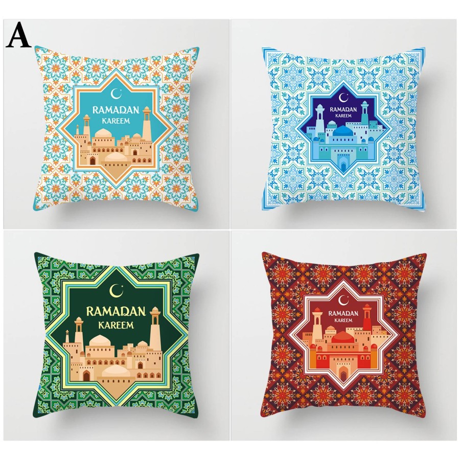 Ramadan Series Pillow Case / Sarung Tutup Bantal Sofa Kain Bludru