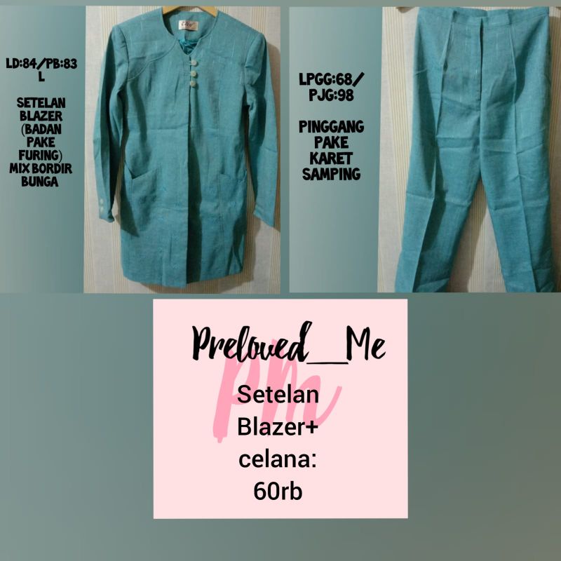 PRELOVED SETELAN BLAZER + CELANA | PRELOVED BLAZER