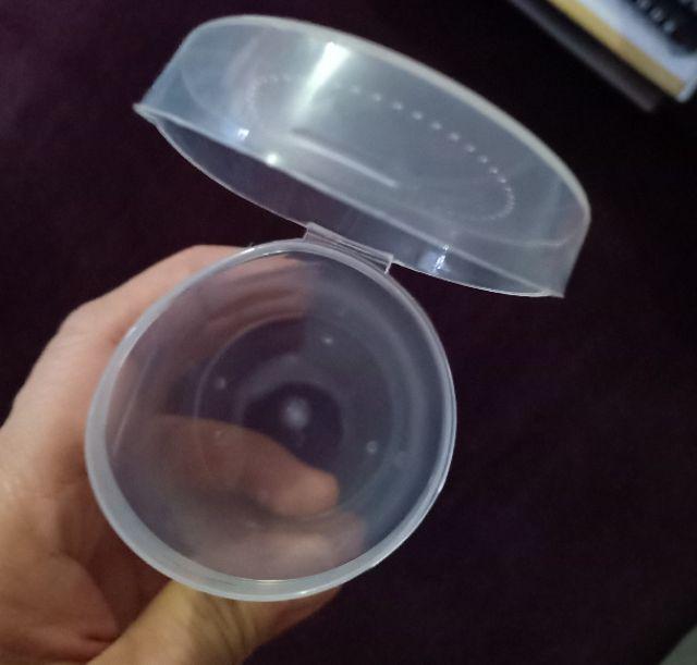 [bayar Di Tempat][bluelans]kotak Plastik Kosong Bentuk Labu Bulat Untuk Spons / Puff Bubuk